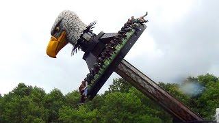 Ornen Huss Topple Tower Ride POV Djurs Sommerland Denmark