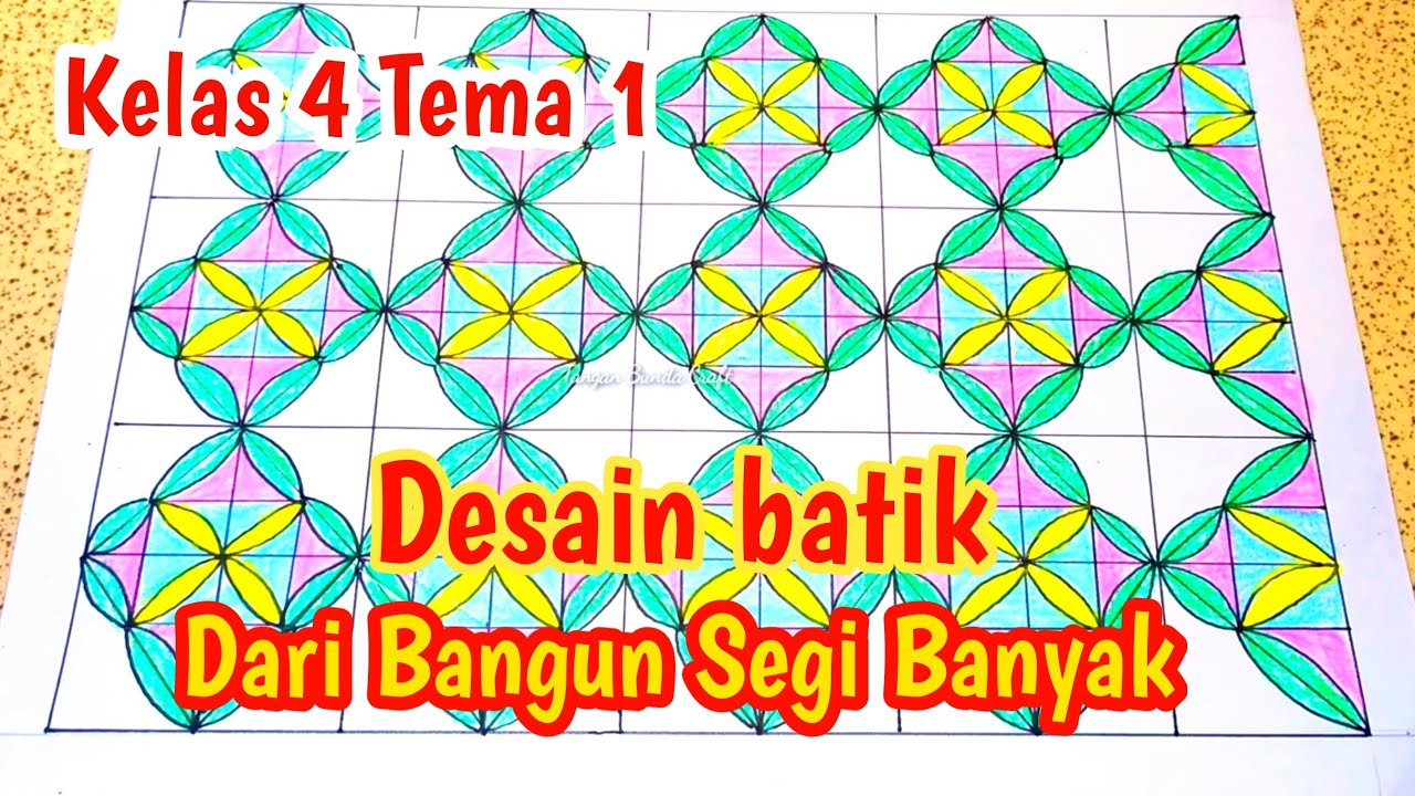 Desain Batik Dari Segi Banyak Tugas Kelas 4 Tema 1 Tugassekolah