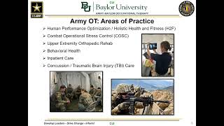 MEDCoE Army-Baylor OTD Program Overview