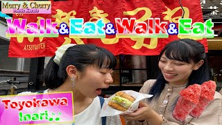 【Walk\u0026Eat】美味しすぎる♪食べなきゃ絶対損！『必見☆豊川稲荷！食べ歩き４選♡』