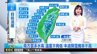 【韻涵氣象】午後冷氣團南下 本波「乾冷到濕冷」低溫探10℃@newsebc