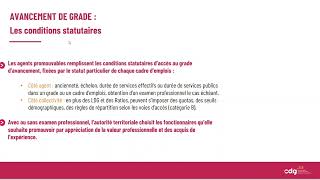 Matinale RH : procédure des avancements de grade