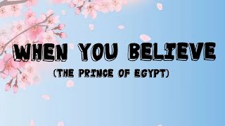 When You Believe -Cover by Lucy & Martha Thomas ll The Prince of Egypt