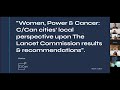 Webinar - Women, Power & Cancer: C/Can cities’ local perspective