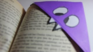 Origami Corner Bookmark Tutorial - Monster