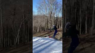 First day of 2024 skiing!! Good bye 2023… #ouch #skiing #extremesports #sendit #goodbye #2024