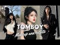 ♡ Tomboy makeup and outfits ideas ♡ #tomboy #makeup #viral #aesthetic #fypシ #outfit