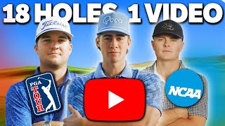 Pro Golfer VS YouTube Golfer VS College Golfer