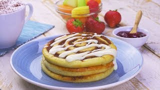 Pour un petit-déjeuner au top : pancakes en escargot de cannelle