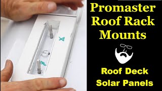 Van Life build series - DIY Ram Promaster Roof Mount Brackets for Roof Deck and Solar Panels