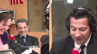 La chronique de Laurent Gerra devant Nicolas Sarkozy (réalisation Gaya Bécaud) - RTL - RTL