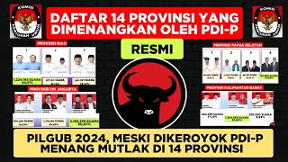 BANTENG MENYALA! DAFTAR 14 PROVINSI YANG DIMENANGKAN OLEH PDI-P DI PILKADA 2024