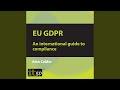 Chapter 2: Terms and Definitions.6 - Eu Gdpr - An International Guide to Compliance