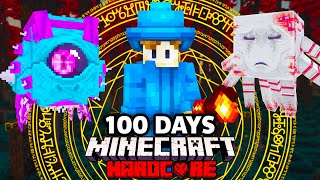 I Survived 100 Days as a WIZARD in Minecraft Hardcore!