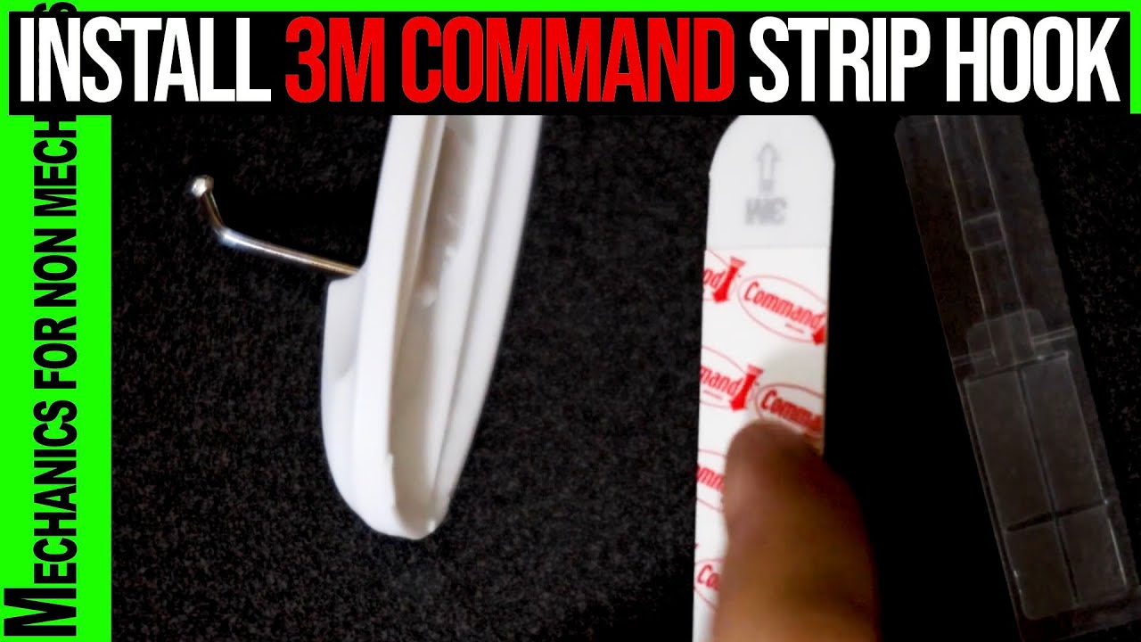 Install 3m Command Strip Hook Youtube