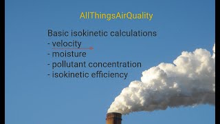 Lesson 1 - Isokinetic stack test: Velocity measurement principle and calculation