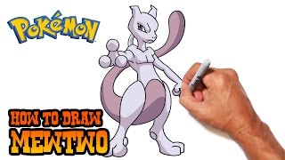 How to Draw Mewtwo | Pokemon