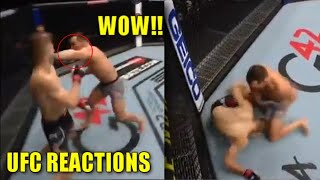 MMA community reacts to Michael Chandler KNOCKS OUT Dan Hooker 1st round