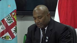 Fijian Minister for Health officiates at the Fiji-Japan Economic Development Program Signing