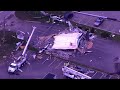 Aerial footage shows Michigan tornado damage