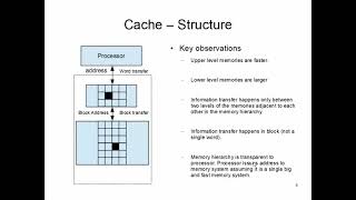 CS147: Lecture 20, Part 1 (Cache Structure)