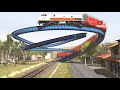 Kereta Api Gagal Melewati Rel Puting Beliung | Train Fails To Pass Tornado Rail