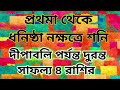 প্রথমা থেকে ধনিষ্ঠা নক্ষত্রে শনি দীপাবলি পর্যন্ত দুরন্ত সাফল্য ৪ রাশির রাশিফল astrology