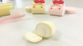 ○ロールケーキ作り方○スイーツデコ