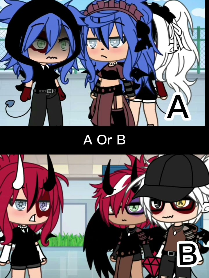 Pick A Or B||Gacha||#gacha #gachameme #shorts #edit - YouTube