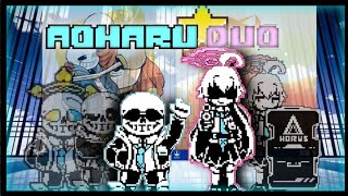 Sans and Hoshino The lazy time duo | Aoharu Duo undertale fangame