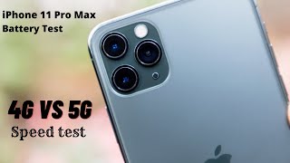 4G Vs 5G Speeds in Telugu | iPhone 11 Pro Max Battery Test By PJ