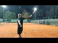 training one handed backhand with dunlop srixon cx 200 and head prestige