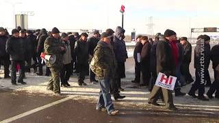 Поблизу Рівного у Городищі колишні силовики перекрили міжнародну трасу Київ-Чоп