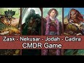 So many token decks! Zask vs Nekusar vs Jodah vs Cadria #edh #cmdr game play for Magic