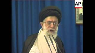 Iran - News Conference Of President Elect, Ahmedinejad Inauguration, Khamenei Says Iran Won't Build