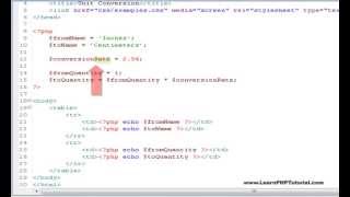 Learn PHP Tutorial Level 1, Chapter 5: Variables