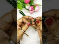 double layered beautiful kundan necklace diy💚❤️ short shorts youtubeshorts