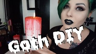 Goth DIY: Bleeding Candles