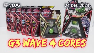 BAKUGAN G3 (Generation 3) WAVE 4 CORES (FLAME, VENTRI, NILLIOUS) [24 DEC 2023] | BAKUGAN VLOG #228