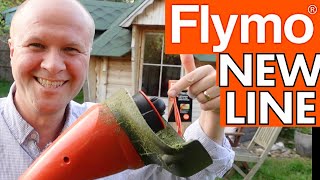 How to change FLYMO strimmer line: MINI TRIM ST trimmer string spool