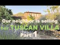 Tuscan home tour - our neighbor is SELLING! Part 1