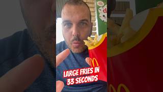 Large fries 🍟 🍟🍟 #mcdonalds #fries #eatfast #eatingchallenge #shorts #ytshorts #foryoupage