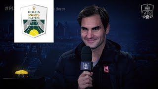 #PlayersBox : Roger Federer | Rolex Paris Masters 2018