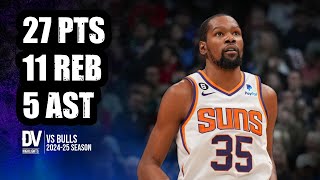 Kevin Durant vs Bulls 27 pts 11 reb 5 ast | Feb 22, 2025 | Regular Season