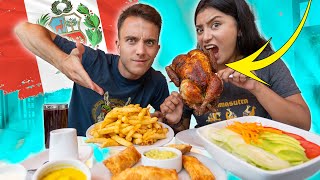 ESPAÑOL SE SORPRENDE CON EL POLLO A LA BRASA!! “¡Yo no me voy del Perú!”