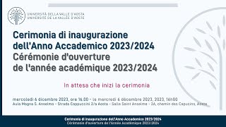 Cerimonia di inaugurazione a.a. 2023-2024