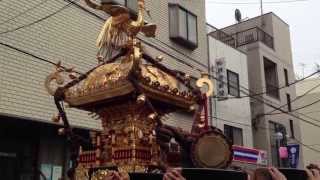 荏原神社（東京品川)  天王祭2013  神輿巡行（PART1)