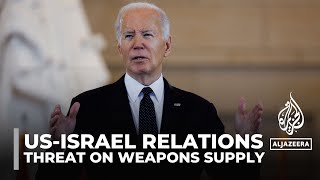Biden threatens Israeli weapons supply if it launches an assault on Rafah