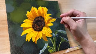 Beauty of Sunflower / Acrylic Painting / Correa Art