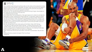 Kobe Bryant's Emotional Facebook Post After Achilles Injury by Jimmy Kimmel |MUST WATCH|